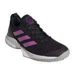 CALZADO ADIDAS COURTFLASH NEGRO/MORADO MUJER - Imagen 4