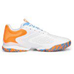 CALZADO PUMA SOLAR COURT PADEL BLANCO/NARANJA