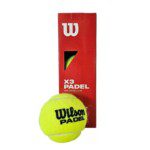 PELOTA TENIS WILSON X3 PADEL